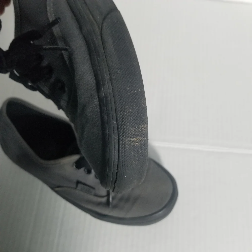 VANS UNISEX GRAY CANVAS SNEAKERS SIZE WOMEN'S 5.5 MEN'S 4